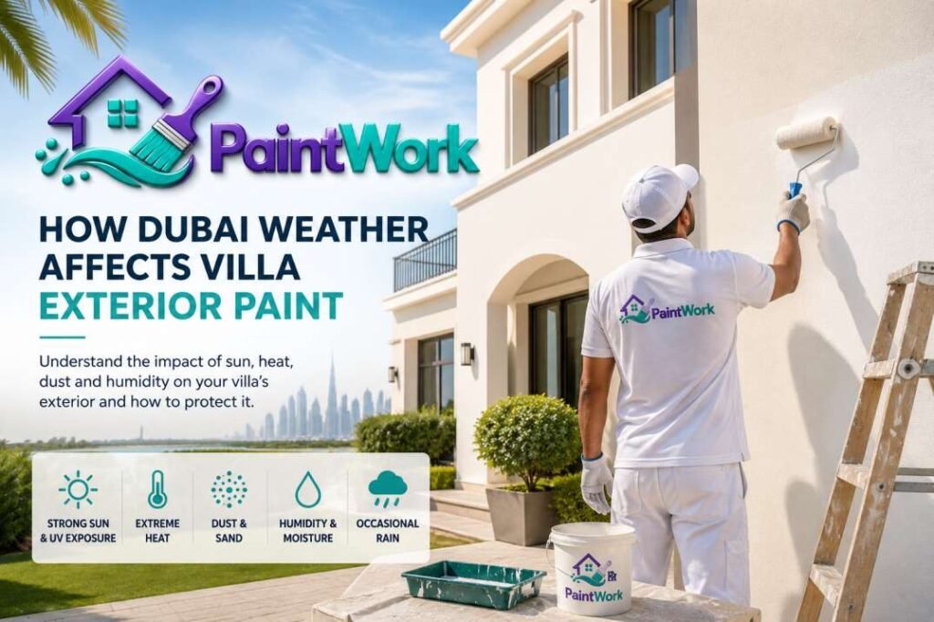How Dubai Weather Affects Villa Exterior Paint | PaintWork
